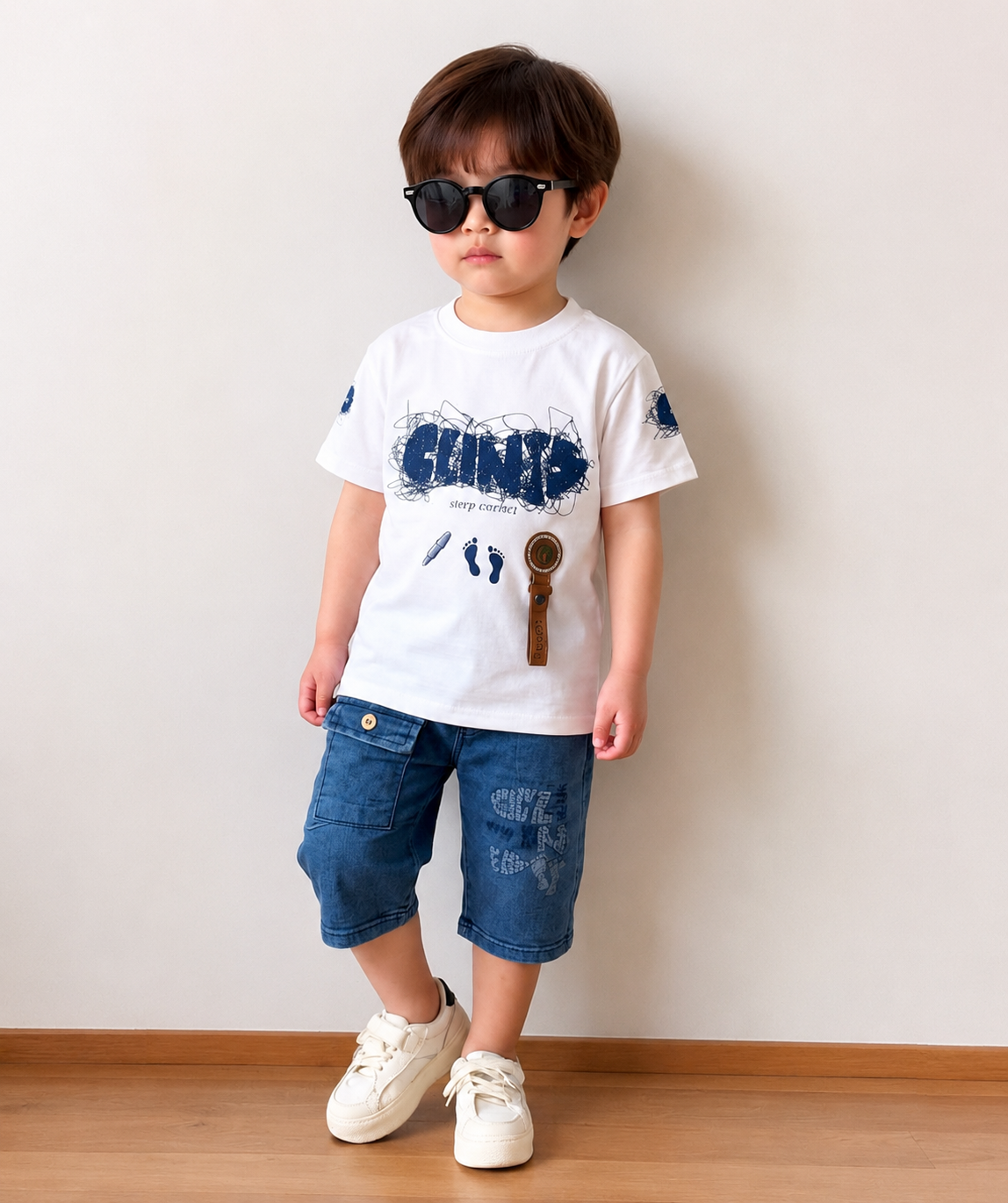 Little Champ Summer Denim Set For Boys ā Soft Lycra Comfort Wear