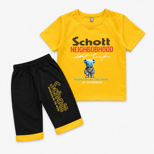 Little Summer Champ PC Jersey Co-Ord Set For Kids – Soft & Comfortable Casual Wear