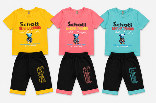 Little Summer Champ PC Jersey Co-Ord Set For Kids – Soft & Comfortable Casual Wear