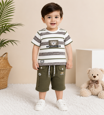 BabyBear Premium Summer Outfit for Boys – Soft Cotton Kids Set
