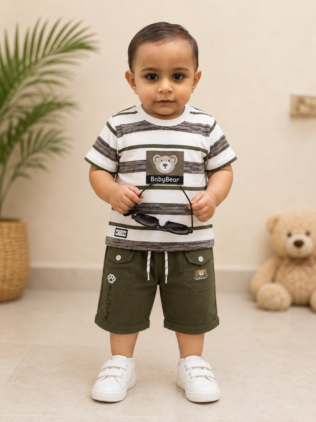 BabyBear Premium Summer Outfit for Boys – Soft Cotton Kids Set
