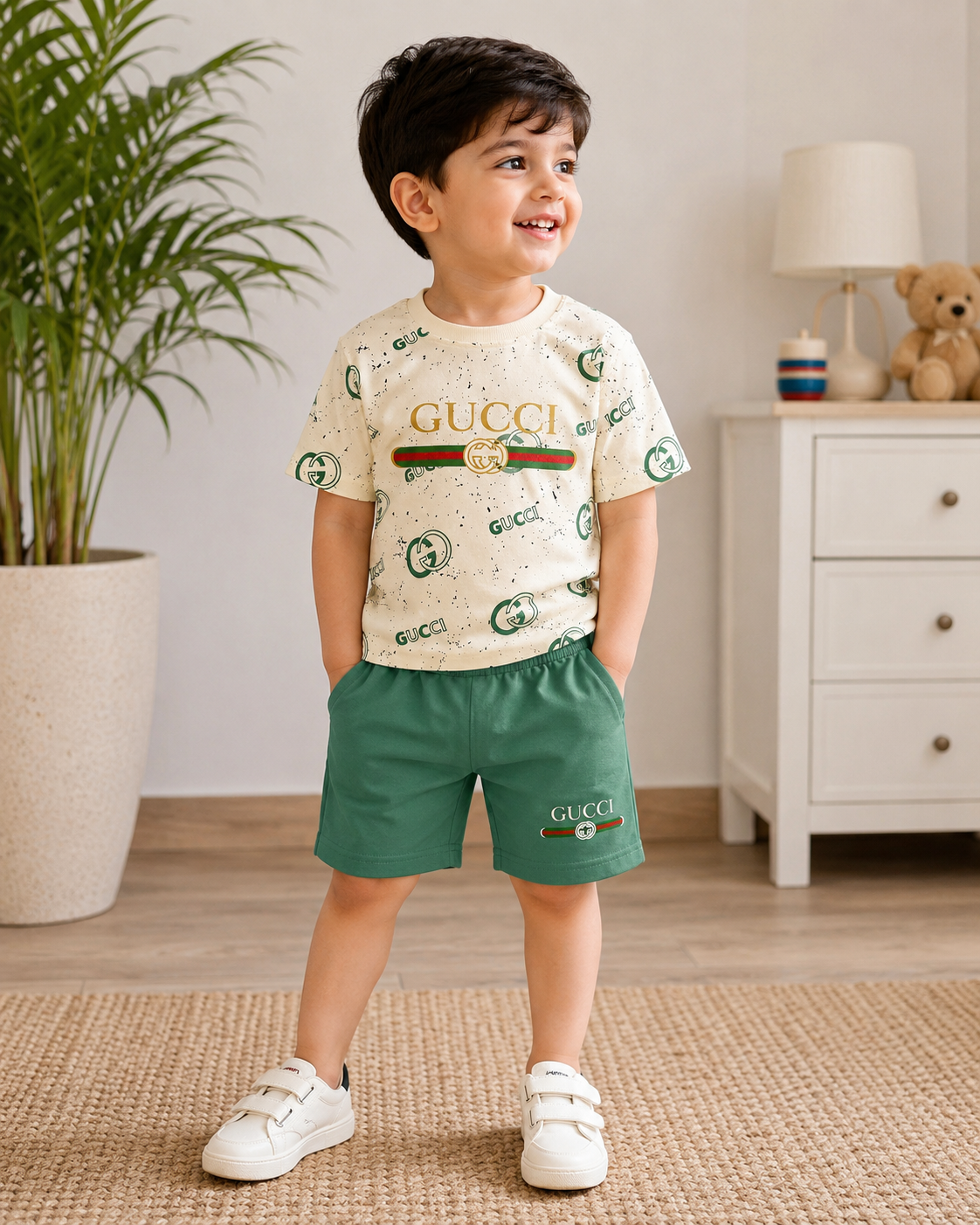Trendy Soft Cotton Boys Summer Co-Ord Set – Premium Daily Wear (2 Piece)
