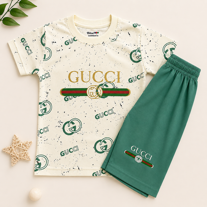 Trendy Soft Cotton Boys Summer Co-Ord Set – Premium Daily Wear (2 Piece)