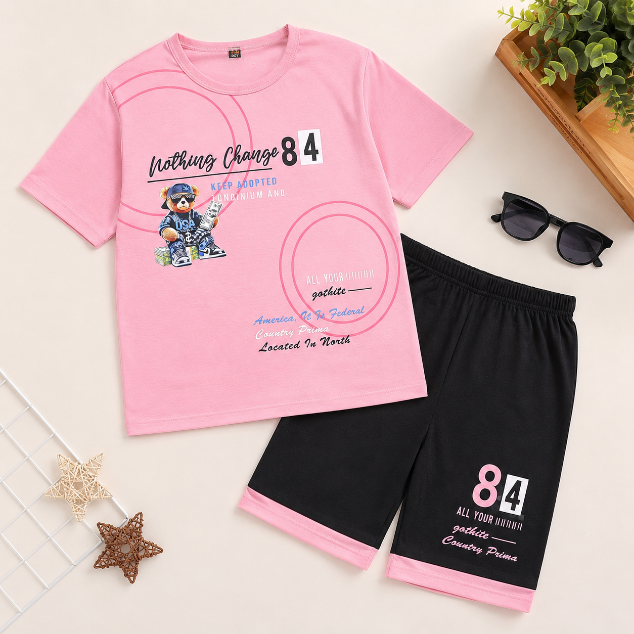 SoftWear Premium Malay Jersey Summer Co-Ord Set (2-Piece)